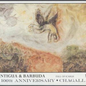 Antigua & Barbuda – M BL 126 Konst – Marc Chagall 100 år, Block **