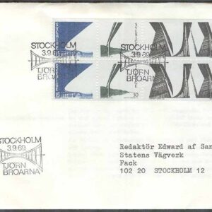 Sverige – FDC 1969-09-03 – Tjörnbroarna, HBL kpl Adressat