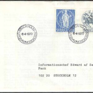 Sverige – FDC 1970-04-06 – Magnus Ladulås & Erik Magnussons sigill, 2 kpl Adressat