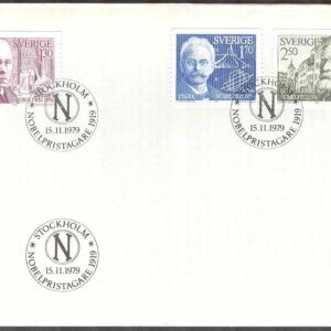 Sverige – FDC 1979-11-15 – Nobelpristagare 1919, 3 kpl