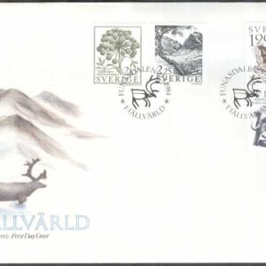 Sverige – FDC 1984-03-27 – Fjällvärld, 4 kpl Vinjett 1