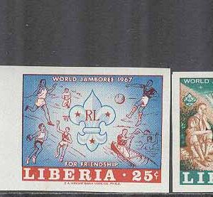 Liberia – M  676-679 B Scouting – Världsträff i Idaho 1967, 3 kpl **