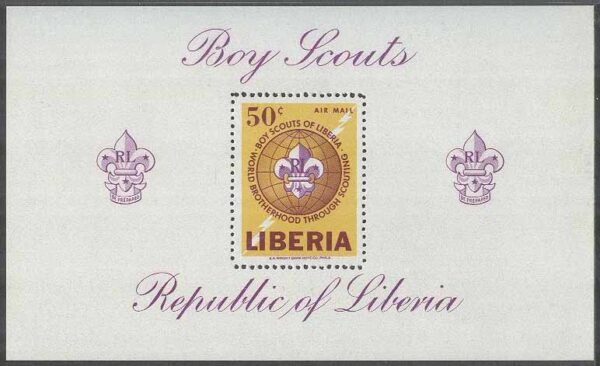Liberia - M BL  32 A Scouting 1965, Block **