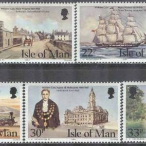 Isle of Man – M  263-267 William Cains död 70 år, byggnadsingenjör, politiker. 5 kpl **