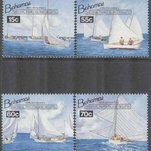 Bahamas – M  834-837 Segelbåtar – Familjeregatta 40 år, 4 kpl **