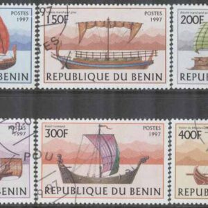 Benin – M  971-976 Segelfartyg för handel bla från Egypten, 6 kpl