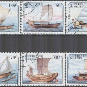 Benin – M 1126-1131 Segelfartyg bla Sampan från Hongkong, 6 kpl