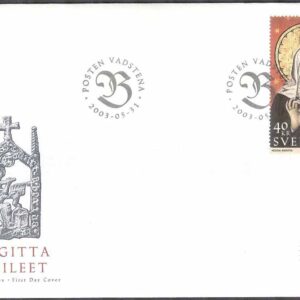 Sverige – FDC 2003-05-31 – Birgitta Jubileet, 1 kpl Vinjett 1
