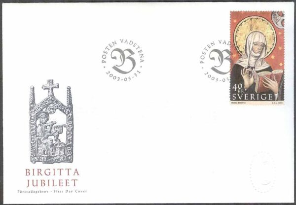Sverige - FDC 2003-05-31 - Birgitta Jubileet, 1 kpl Vinjett 1