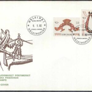 Finland – FDC 1980-09-09 – Norden V. Brukskonst 1800-talet, serie 2 kpl Vinjett 5