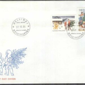 Finland – FDC 1981-10-27 – Jul 1981 – Julgranshämtning och pyntning, 2 kpl 5