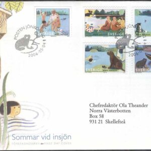 Sverige – FDC 2006-05-04 – Sommar vid insjön, 5 kpl Vijett 1 Adressat