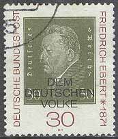 Tyskland – M  659 Friedrich Ebert 100 år – President, 1 kpl