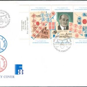 Finland – FDC 1988-05-02 – Frimärke på Frimärke – Utställning, Block Vinjett 1