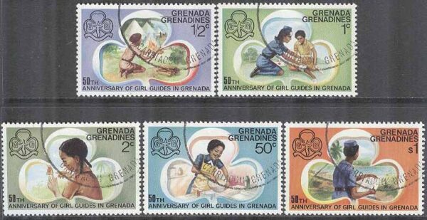 Grenada Grenadines - M  165-169 Scouting i Grenada 50 år, 5 kpl