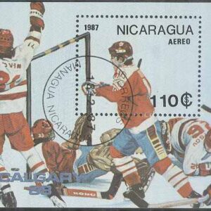 Nicaragua – M BL 172 OS i Calgary 1988 Ishockey, Block stpl