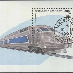 Madagaskar – M BL 238 Lok – TGV Alsthom, block stpl