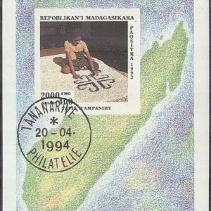 Madagaskar – M BL 255 Konsthantverk, Block stpl