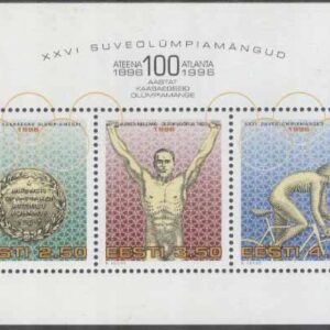 Estland – M BL   9 OS i Atlanta 1996 – OS 100 år, block **