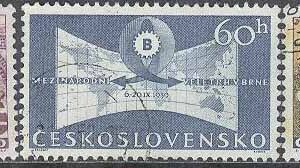 Tjeckoslovakien – M 1146-1148 Internationell mässa i Brno – Byggnader, 3 kpl