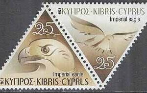 Cypern – M 1022-1023 Inhemska Rovfåglar – Kejsarörn, par **