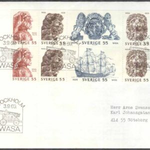 Sverige – FDC 1969-09-03 – Regalskeppet Wasa, Block kpl Adressat