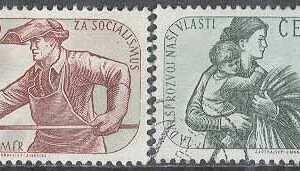 Tjeckoslovakien – M 1199-1200 Val i Nationalförsamlingen 1960, 2 kpl