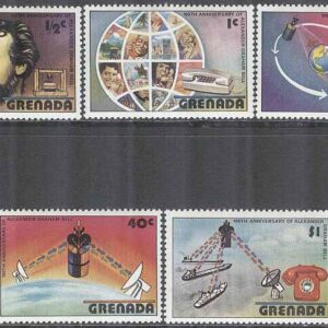 Grenada – M  814-820 Telefonen 100 år bla Bildtelefon, 7 kpl **