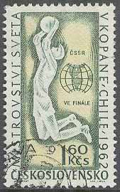 Tjeckoslovakien – M 1350 VM i Fotboll i Chile 1962 Finalspel, 1 kpl