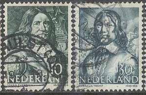 Nederländerna – M  407-408, 420-421 Sjöfarare, 4 ol stpl