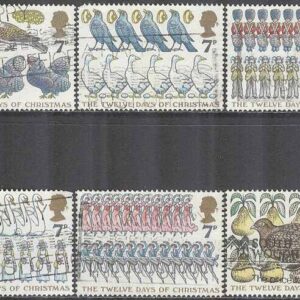 England – M  750-755 Jul 1977 – Fåglar, 6 kpl kh
