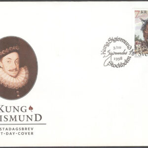Sverige – FDC 1998-10-03 – Kung Sigismund, 1 kpl Vinjett 1
