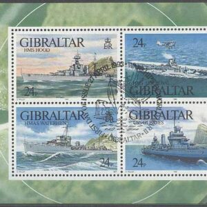 Gibraltar – M BL  18 Krigsfartyg i 2:a Världskriget bla Ark Royal, Block