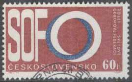 Tjeckoslovakien – M 1551 Internationella Fackföreningsfederationen 20 år, 1 kpl