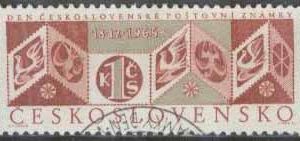 Tjeckoslovakien – M 1590 Frimärkets Dag 1965 – Frimärke på Frimärke, 1 kpl