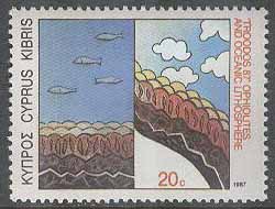 Cypern – M  689 Internationellt symposium för Havsgeologi, märke **