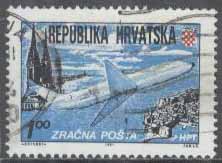 Kroatien – M  179 C Flygpost Zagreb-Dubrovnik – Flygplan, 1 kpl