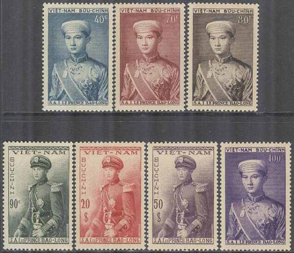 Vietnam Bao-Dai - M   91-97 Kronprins Bảo Long, 7 kpl **