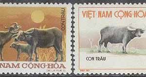 Sydvietnam – M  538-539 Däggdjur – Buffels år – Vattenbuffel, 2 kpl **