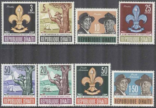 Haiti - M  710-717 Scouting på Haiti 22 år, 8 kpl **