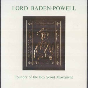Manama – M BL  56 Scouting – Lord Baden-Powell – Guldtryck, Block **