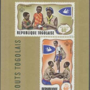 Togo – M BL  36 Scouting bla 1:a Hjälpen, Block **