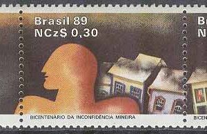 Brasilien – M 2295-2297 Oavhängighetskampen mot Portugal 200 år, 3-strip kpl **