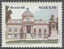 Brasilien – M 2298 Militärskolan i Rio de Janeiro 100 år – Byggnad, 1 kpl **