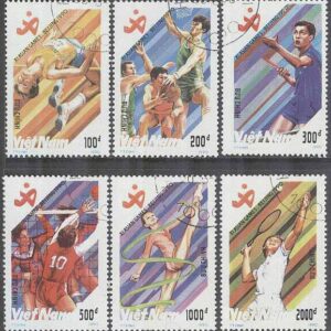 Vietnam – M 2204-2209 Sport – 11:e Asienspelen i Peking 1990, 6 olika