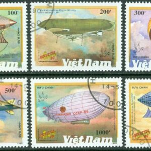 Vietnam – M 2241-2246 Luftskepp bl.a. LZ-129 Hindenburg, 6 ol stpl