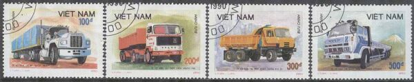 Vietnam - M 2131-2134 Lastbilar bla Tatra 915 S 1, 4 olika