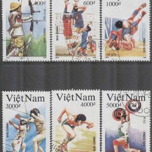 Vietnam – M 2415-2420 OS i Bacelona 1992 II bla Bågskytte, 6 olika
