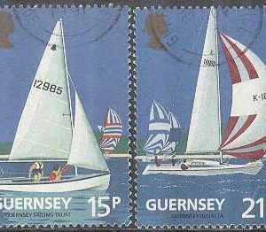 Guernsey – M  522-523 a Sport – Segling –  Yachtclub 100 år, 2 olika