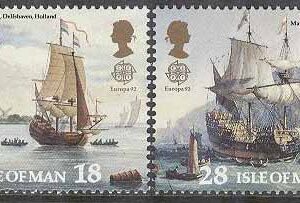 Isle of Man – M  503-506 Europa CEPT 1992 Amerika 500 år – Fartyg, 4 kpl **